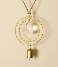 Load image into Gallery viewer, Suyra Two Circle Crystal Suncatcher Wind Chime - Hand Tuned