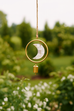 Load image into Gallery viewer, Chayana Small Moon Mother of Pearl Wind Chime - Handmade