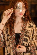 Load image into Gallery viewer, Curiosities Pixie Duster Crop Kimono w/ whimsical print