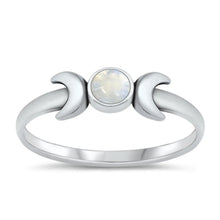 Load image into Gallery viewer, Moon with Moonstone Ring, 2 Sizes