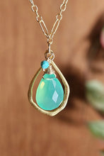 Load image into Gallery viewer, Chrysoprase & Tuquoise Necklace