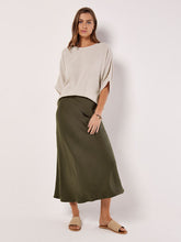 Load image into Gallery viewer, Satin Bias Cut Maxi Skirt