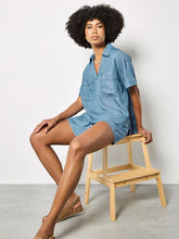 Load image into Gallery viewer, Lightweight Denim Blouse