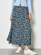 Load image into Gallery viewer, Floral Print A-Line Midaxi Skirt