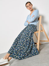 Load image into Gallery viewer, Floral Print A-Line Midaxi Skirt