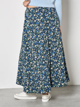 Load image into Gallery viewer, Floral Print A-Line Midaxi Skirt