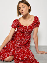 Load image into Gallery viewer, Mini Heart Print Midi Dress