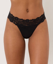 Load image into Gallery viewer, Women's Lace Waist Thong, 2 Colors