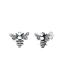 Load image into Gallery viewer, Detailed Bee Earrings