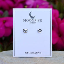Load image into Gallery viewer, Cat Face and Paw Earrings