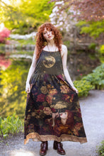 Load image into Gallery viewer, The Messenger Long Maxi Slip Dress w/ Joan of Arc & Florals