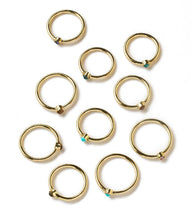 Load image into Gallery viewer, Dhera Assorted Semi-Precious Stone Stacking Rings, 4 Sizes