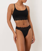 Load image into Gallery viewer, Women's Lace Waist Thong, 2 Colors