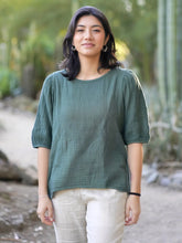 Load image into Gallery viewer, Coralee Double Cotton Gauze Top