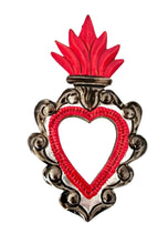 Load image into Gallery viewer, Classic Red Tin Heart with Mirror