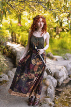 Load image into Gallery viewer, The Messenger Long Maxi Slip Dress w/ Joan of Arc & Florals