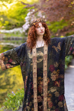Load image into Gallery viewer, The Messenger Opera Duster Robe w/ Joan of Arc & Florals