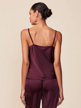 Load image into Gallery viewer, Lace Trim Satin Cami