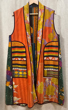 Load image into Gallery viewer, Cotton Kantha Stitch 7218 Milan Vest, One Size