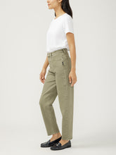 Load image into Gallery viewer, High Rise Arc Leg Jeans, Military Green
