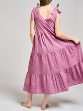 Load image into Gallery viewer, Lorelei Tiered Dress, Purple Buds