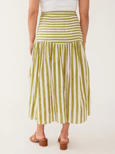 Load image into Gallery viewer, Sylvie Skirt, Green Stripe