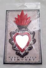 Load image into Gallery viewer, Classic Red Tin Heart with Mirror