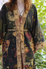 Load image into Gallery viewer, The Messenger Opera Duster Robe w/ Joan of Arc & Florals