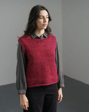 Load image into Gallery viewer, Heather Knitted Vest, Mulberry