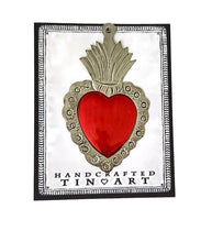 Load image into Gallery viewer, Classic Red Tin Heart Ornament