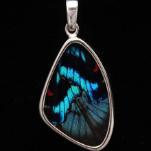 Load image into Gallery viewer, Blue Flash Butterfly Pendant, Medium
