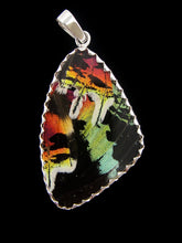 Load image into Gallery viewer, Rainbow Sunset Butterfly Pendant, Medium