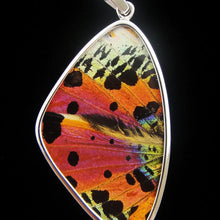 Load image into Gallery viewer, Rainbow Sunset Butterfly Pendant, Medium