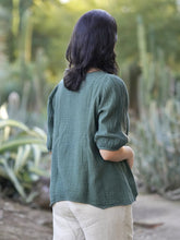 Load image into Gallery viewer, Coralee Double Cotton Gauze Top