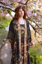 Load image into Gallery viewer, The Messenger Opera Duster Robe w/ Joan of Arc & Florals