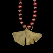 Load image into Gallery viewer, Ginkgo Bold Leaf Bead Necklace