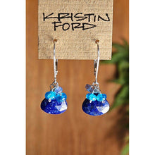Load image into Gallery viewer, Lapis Lazuli, Neon Apatite & Tanzanite Earrings