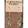 Load image into Gallery viewer, Emerald Cut Peridot Earrings
