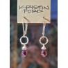 Load image into Gallery viewer, Rhodolite Garnet Earrings