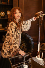 Load image into Gallery viewer, Curiosities Pixie Duster Crop Kimono w/ whimsical print