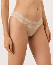 Load image into Gallery viewer, Women's Lace Waist Thong, 3 Colors