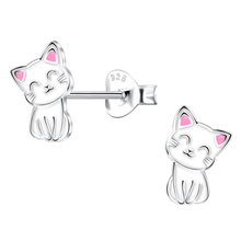 Load image into Gallery viewer, Smiling Cat Earrings