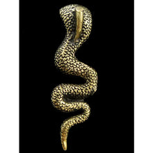 Load image into Gallery viewer, Brass Deity Snake Pendant