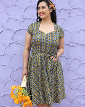 Load image into Gallery viewer, Hedy Dress, Monarch Print