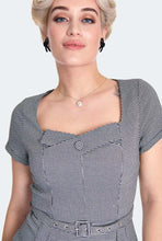 Load image into Gallery viewer, Houndstooth Flare Dress