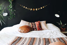 Load image into Gallery viewer, Sideways to the Moon Hammered Brass Garland/Wall Hanging