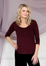 Load image into Gallery viewer, 3/4 Sleeve Cora Tee, Solid, Multiple Colors