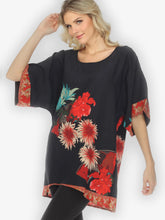 Load image into Gallery viewer, Chrysanthemum Border Crossover Tunic