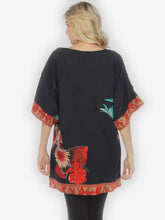 Load image into Gallery viewer, Chrysanthemum Border Crossover Tunic