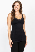 Load image into Gallery viewer, Seamless Lace Trim Corset Cami, 2 Colors
